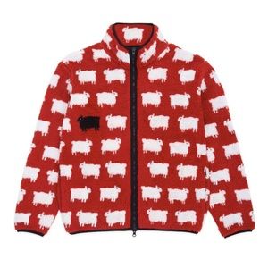 NWOT Rowing Blazers x Warm & Wonderful Sheep Fleece Diana Full Zip Jacket